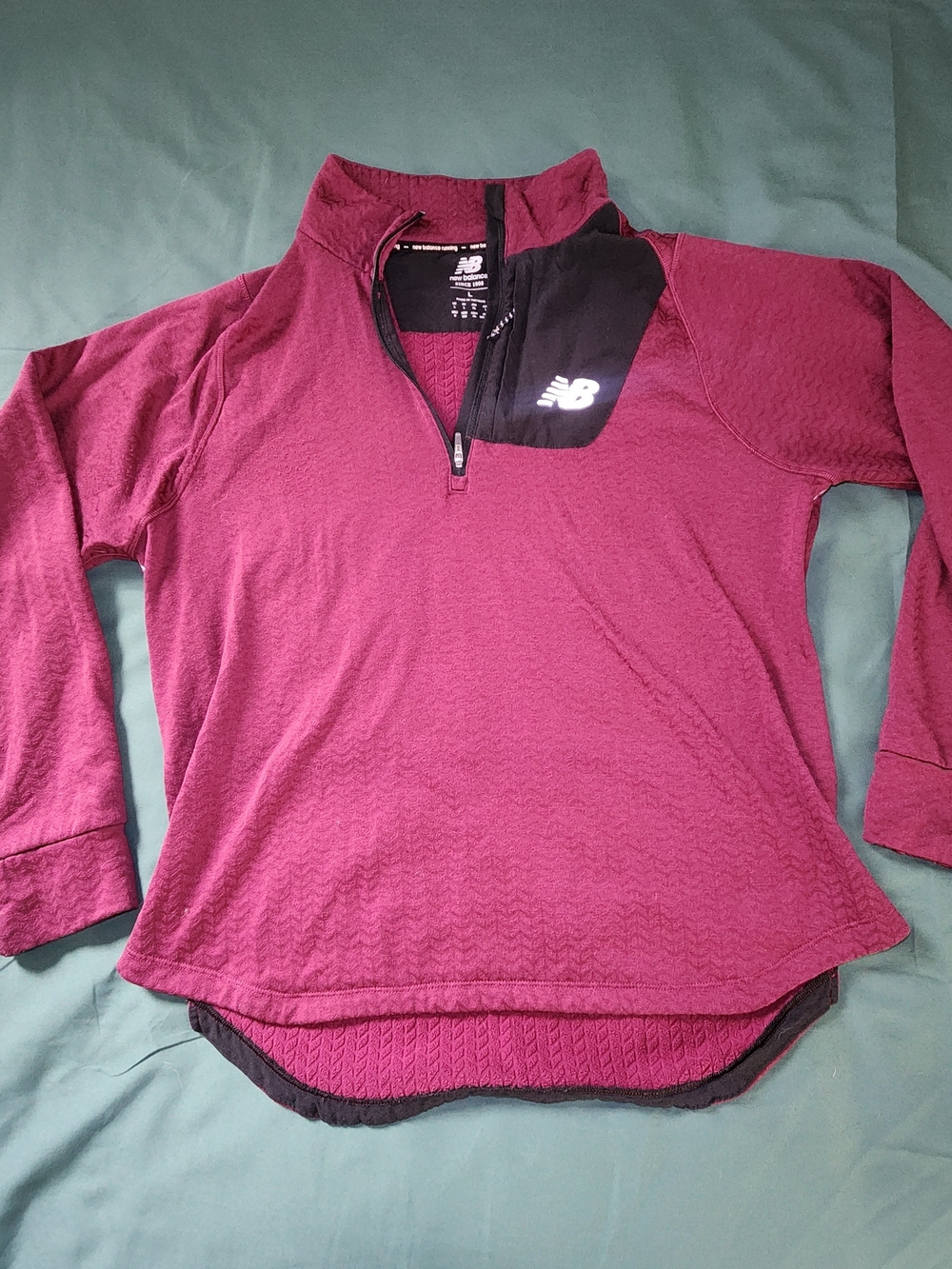 New Balance Heat Gear Half-Zip Pullover Mens Large